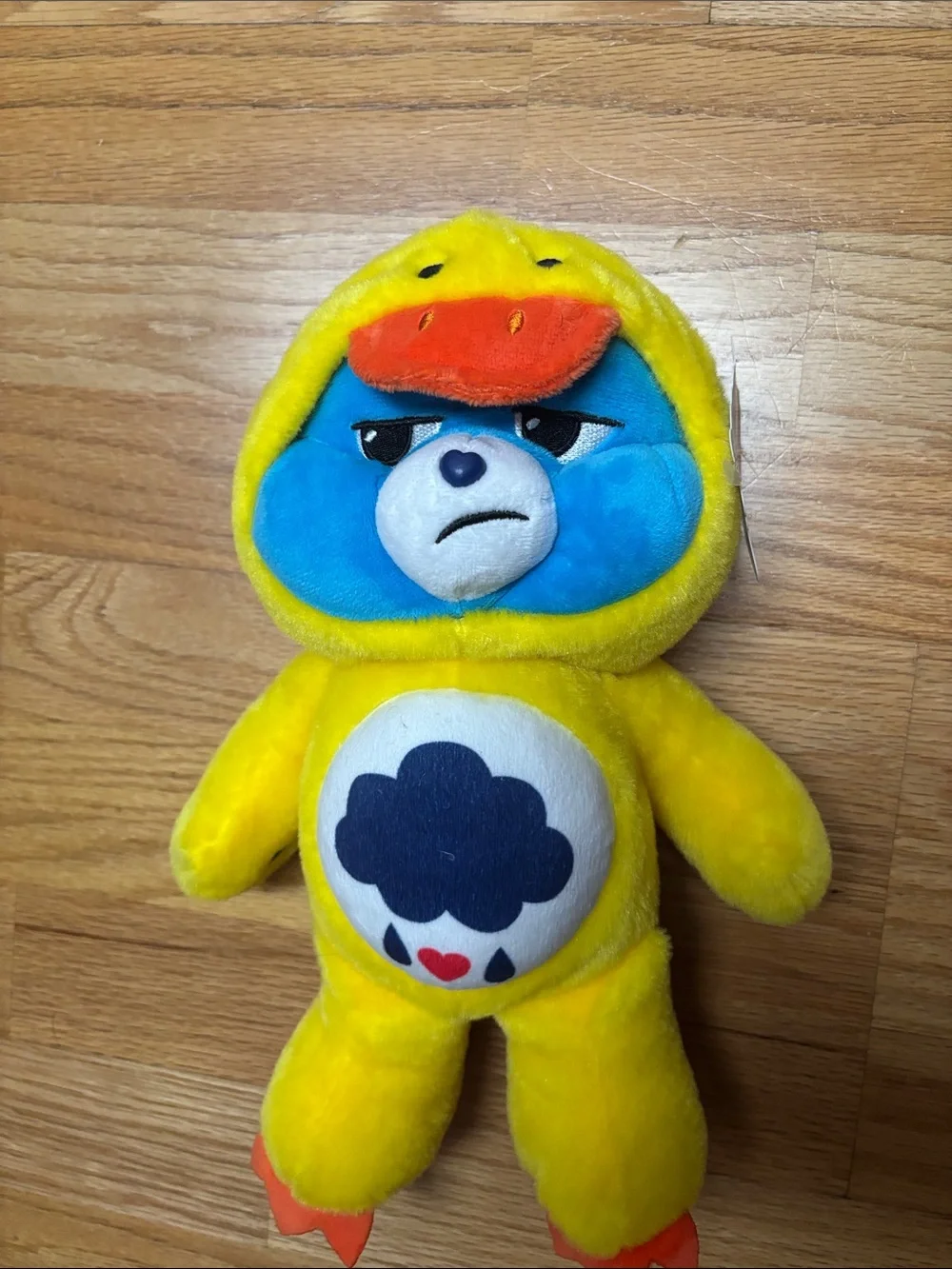 Care Bears Yellow Duck Costume & Pink Unicorn Rainbow Plush Duo